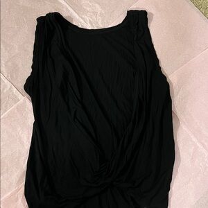 White House Black Market Black Twist Front Tank Top